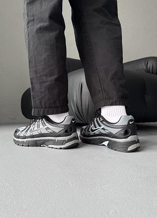 Кроссовки nike p-6000 grey/black 10