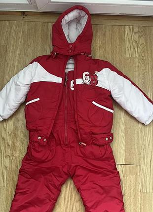Зимний детский комбинезон для девочки