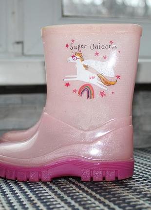 Чобітки для калюж) дівчачі 22/23 розмір