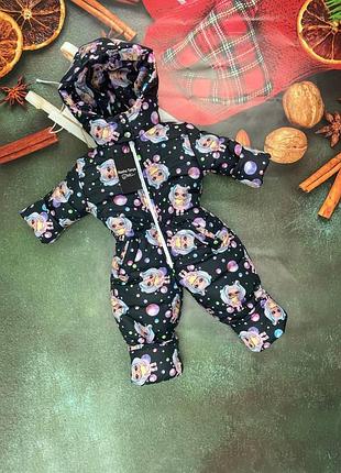 Дитячий зимовий комбінезон 80-104 92-98