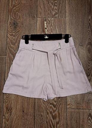 Ніжні шорти високої посадки 100% віскоза