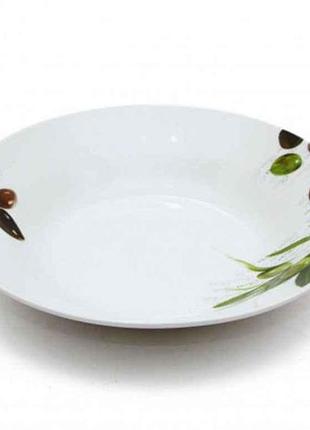 Тарелка глубокая no8 d=200мм оливки (12шт) 17-082 тм interos