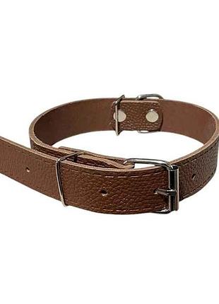 Ошийник 14мм класик шкіра (асорті), арт.111 тм вірний друг