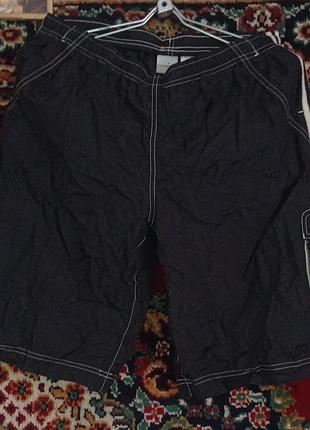 Шорты черные карго nike на резинке.