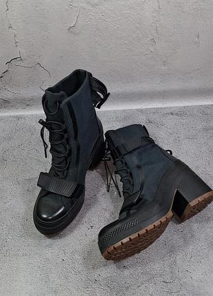 Ботинки converse chunk taylor all star gr82 на каблуке сапоги женские высокие ботфорты