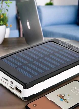 Power bank 90000 mah фонарь индикатор заряда батареи солнечная панель повербанк solar на 90000 миллиампер