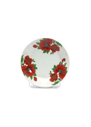 Тарелка глубокая no8 d=200мм маки (12 шт в уп) 8866/3110 тм interos
