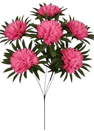 Букет штучних квітів бавовна гвоздики h-48см г-6 р-8см рожевий (2шт/уп) 8098 тм китай