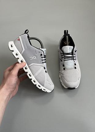 On cloud 5 running white waterproof cloudnova cloudmonster