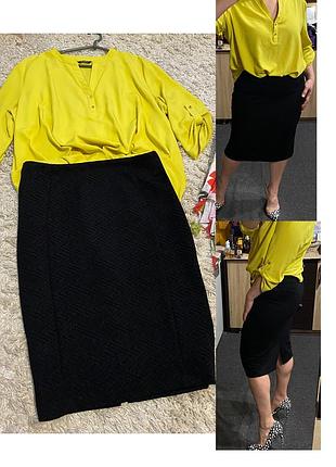 Базова чорна спідниця міді ,tu,p.14-16