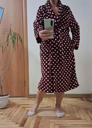 Теплый классный халат с карманами размер 18