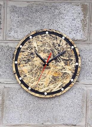 Сучасний круглий дерев'яний годинник, настінний годинник, дерев'яний годинник