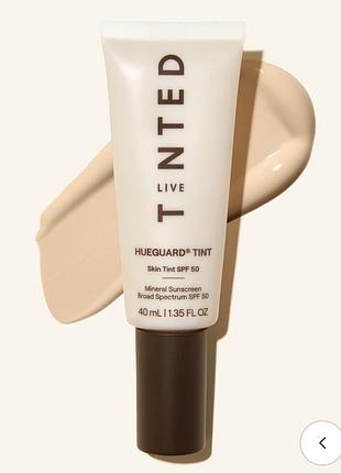 Сонцезахисний крем з тонуючим ефектом hueguard® skin tint spf 50 mineral sunscreen broad spectrum