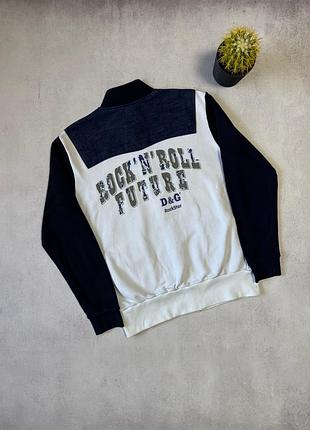 Зіп кофта бомбер dolce & gabbana оригінал d&g rockstar rock n roll future рідкісна вінтажна rap japanese avantgarde y2k 90s