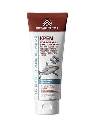 Крем «акулий хрящ с бишофитом 100 мл тм карпатская сила