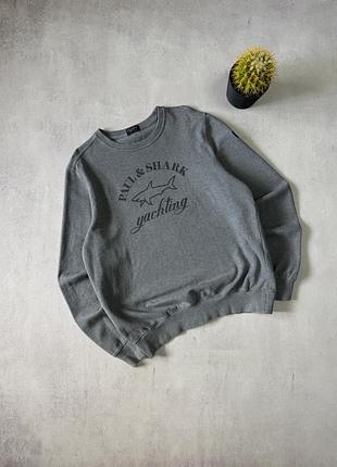 Світшот paul & shark big logo кофта преміальна чоловіча оригінал made in italy