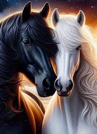 Алмазна мозаїка "день і ніч", 40*50см, на підрамнику, в кор. 41*51*2,5см, тм dreamtoys