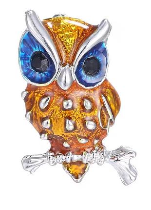 Брошка маленька совушка