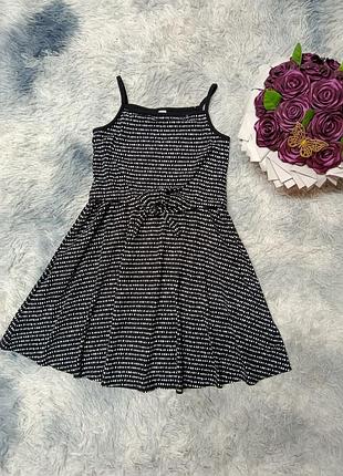 Летнее сарафан платье в рубчик девочке на 10 р