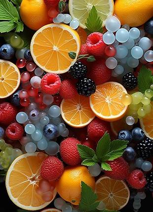 Алмазна мозаїка "фруктовий коктейль", 40*50см, на підрамнику, в кор. 41*51*2,5см, тм dreamtoys