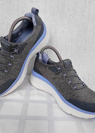 Суперлегкие,текстильние кроссовки skechers d'lux walker р.39-40