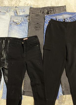 Лот джинси жіночі, лосини, штани, zara,джинсы, штаны, vintage, trafaluc