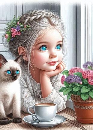 Алмазна мозаїка «небесні очі», 20*20см, на рамці, в кор. 21*21*2,5см, тм dreamtoys