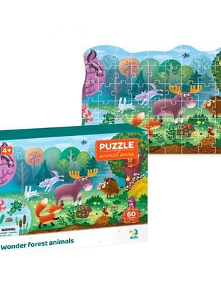 300375 пазлы додо чудо-звери в лесу 60 элементов