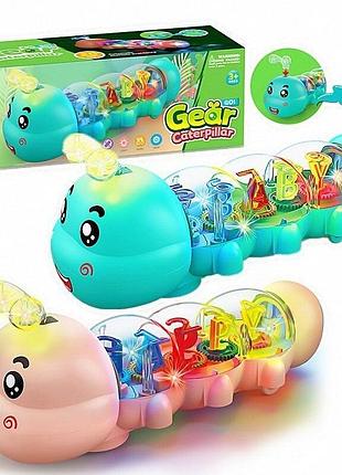 6608-19в гусениця підсвітка, музика, у коробці