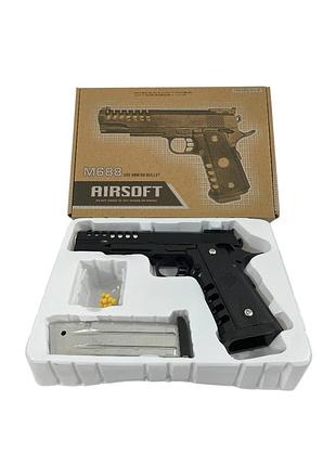 688 м пистолет игрушечный металл в коро