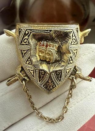 Брошка «щит» вінтаж