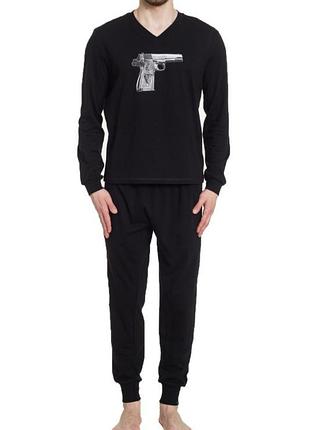 Пижама мужская homewear mad 36180 пистолет noir 2