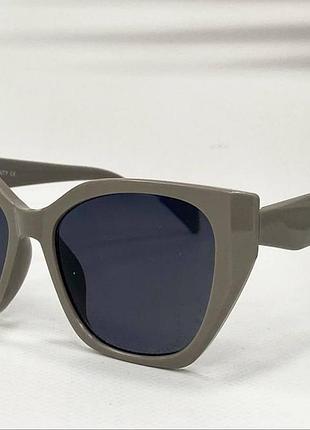 Очки для коррекции зрения женские трапеции фотохромные в пластиковой оправе геометричные дужки на флексах серый, -0.75