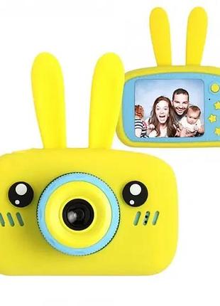 Детский фотоаппарат smart kids camera цифровая фотокамера, детская камера для фото желтый