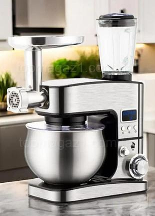 Кухонный комбайн с тестомесом 4500вт top kitchen универсальный кухонный комбайн 3в1