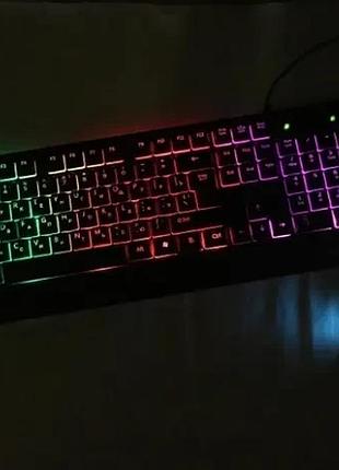 Игровая клавиатура и мышь ukc zeus m710 с подсветкой