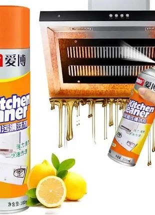 Kitchen cleaner пенный очиститель от жира грязи давнишних наслоений для кухни ванны вытяжки китчен клинер