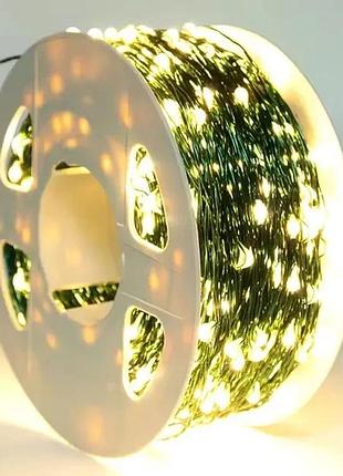 Гирлянда роса led на зеленом проводе usb 50*500 and 5347