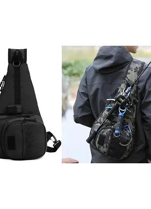 Сумка для хранения рыболовных снастей, рыболовный рюкзак через плечо с лямкой через плечо 39x23x15 см