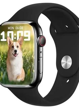 Чорний смарт-годинник smart watch gs8 max, 45mm
