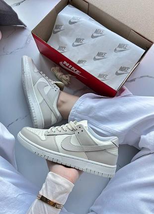 Кроссовки nike dunk low beige milk арт 0212