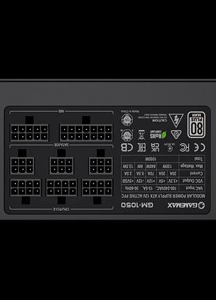 Блок живлення 1050w модульний gamemax gm-1050 (80plus bronze) бв