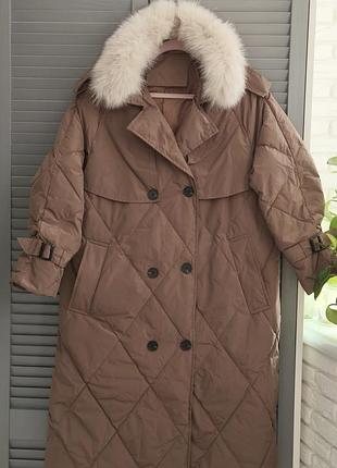 Зимове тепле пальто..