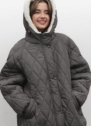 Зимовий бомбер, куртка оверсайз