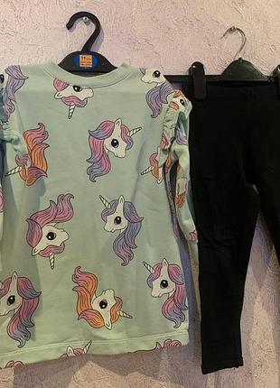 Костюм нм з єдинорогами туніка і лосини