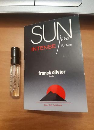 Franck olivier sun java intense for men парфюмировання вода (пробник)