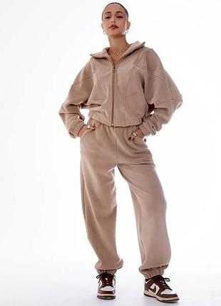 Дуже теплий флісовий спортивний костюм без капюшона