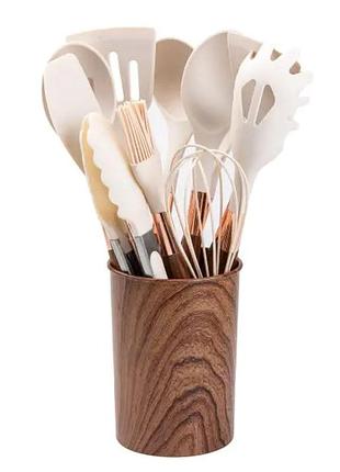 Набор кухонных принадлежностей с подставкой 11 шт поварской набор 32 см • 28 см • 24 см hp27475