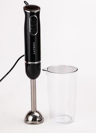 Ручний блендер sokany 1726 занурювальний 300 вт чорний