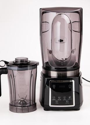 Блендер безшумний sokany з 2-літровою чашею для смузі та коктейлів, портативний 6000 вт sk-03037